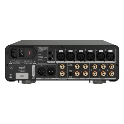 SPL Elector Hi-Fi Stereo Preamplifier Black, Silver and Red