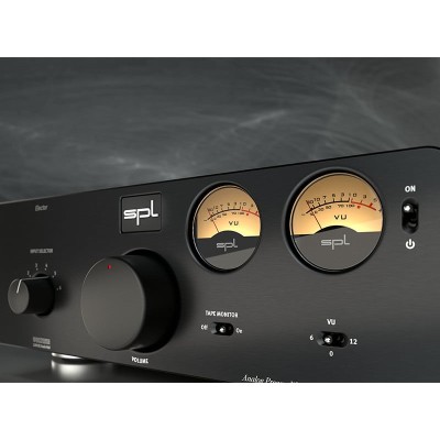 SPL Elector Hi-Fi Stereo Preamplifier Black, Silver and Red