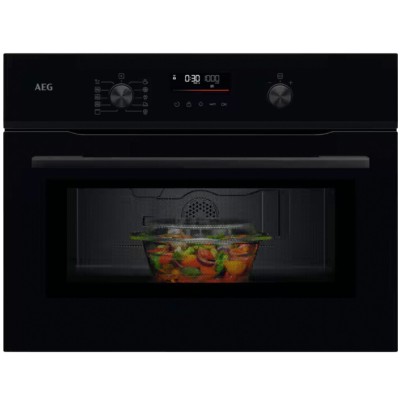 Aeg nkm5n401b Serie 5000 Forno microonde con grill da incasso h 45 nero
