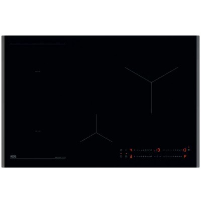 Aeg nio84b0sfb Serie 6000 piano cottura induzione 80 cm vetroceramica nero