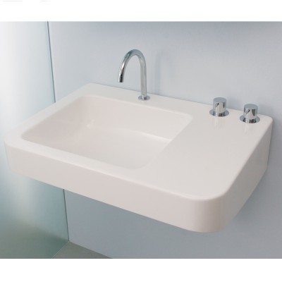 Rapsel Montecatini Gio Ponti lavabo bagno 71 cm ceramica bianca