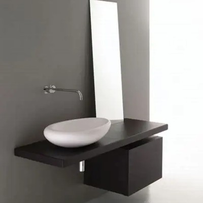 Raspel orca lavabo da appoggio 65 cm velvet bianco