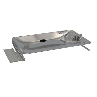 Rapsel X-treme Small lavamani con portasapone 45.5 cm acciaio inox