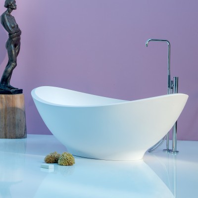 Rapsel Lavasca mini vasca da bagno freestanding 180 cm velvet bianco