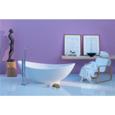 Rapsel Lavasca mini vasca da bagno freestanding 180 cm velvet bianco