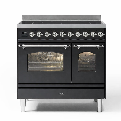 Ilve pd09n-mg 90cm induction hob, graphite