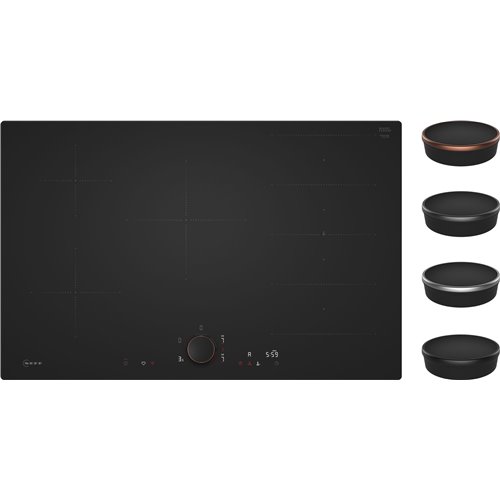 Neff t68pyv4b0 N90 piano cottura induzione 80 cm nero mat filotop NC