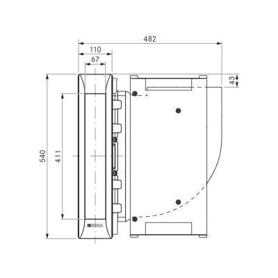 Bora pka3 Professional 3.0 cappa modulare da piano acciaio inox