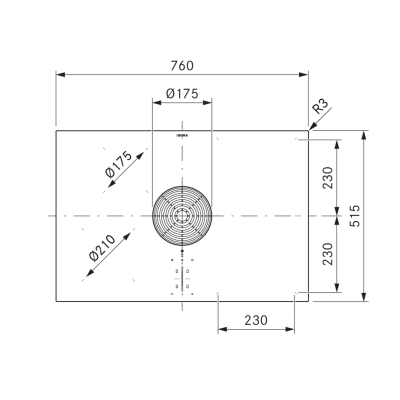 Bora purmu2 M Pure piano cottura induzione con cappa filtrante 76 cm