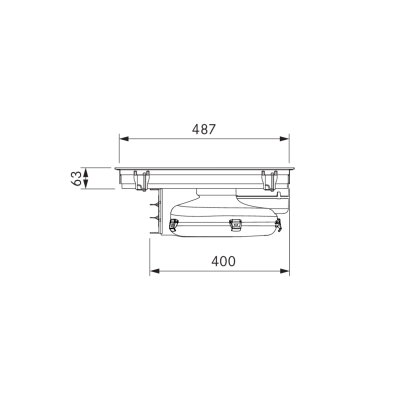 Bora purmu2 M Pure piano cottura induzione con cappa filtrante 76 cm