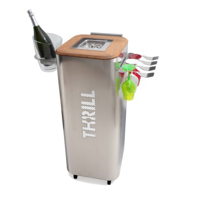 Thrill vortex tower gela bicchieri mobile acciaio inox
