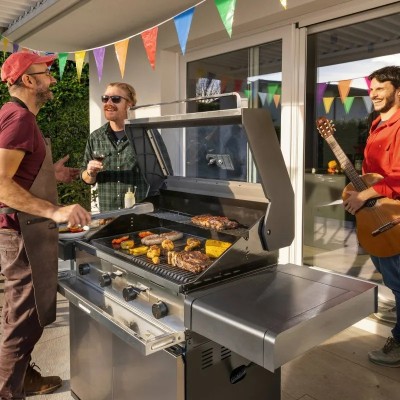 Sunwind Var 440534 Barbecue a gas 160 cm acciaio inox