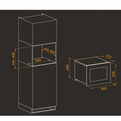 Irinox hv45235s001 vinoteca 45 cantina vini da incasso h 45 cm vetro nero